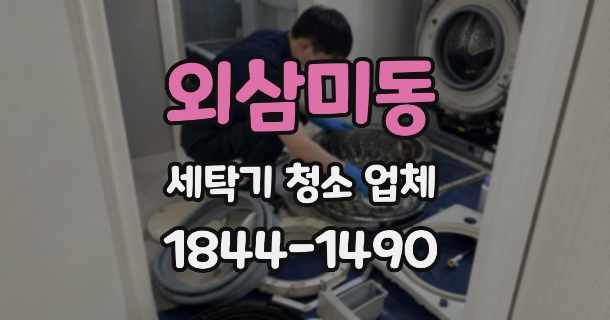 외삼미동 세탁기 청소 업체
