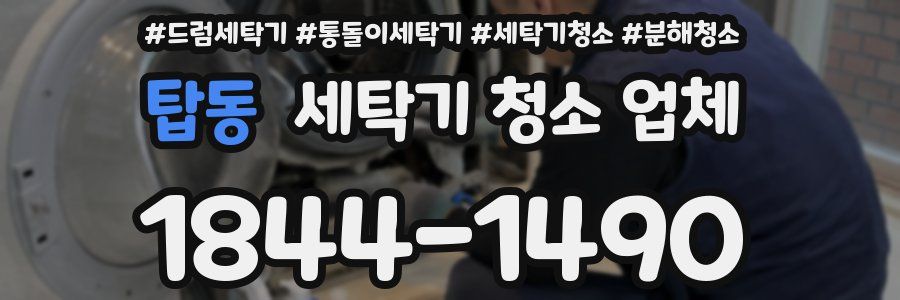 탑동 세탁기 청소 업체
