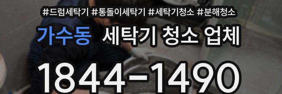 가수동 세탁기 청소 업체