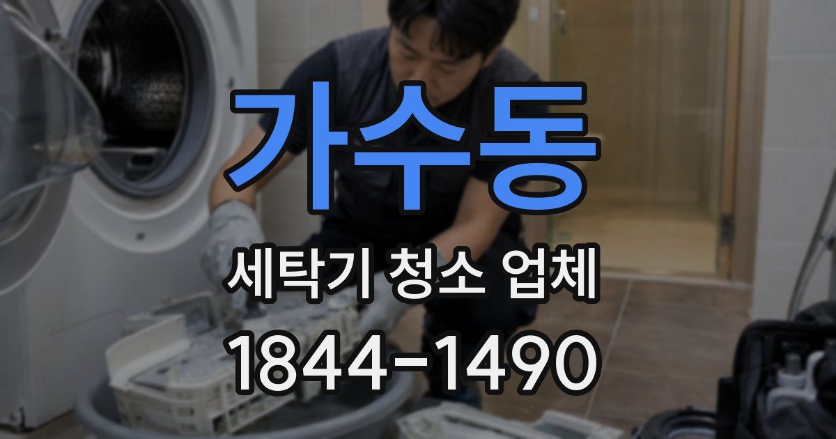 가수동 세탁기 청소 업체