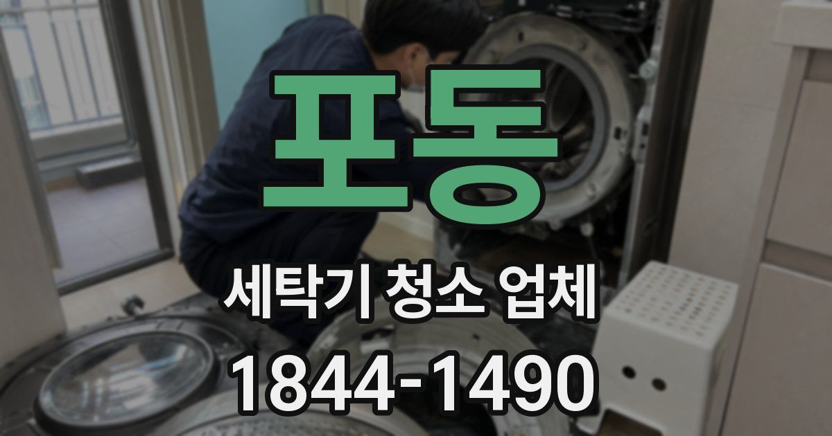 포동 세탁기 청소 업체