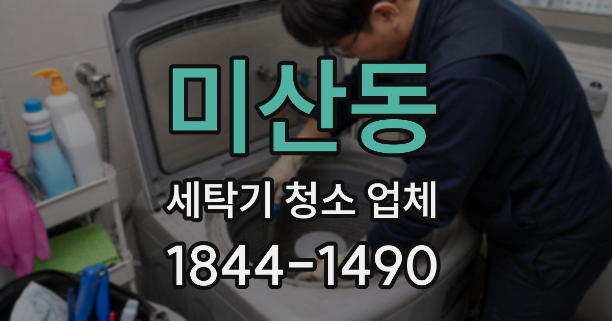 미산동 세탁기 청소 업체
