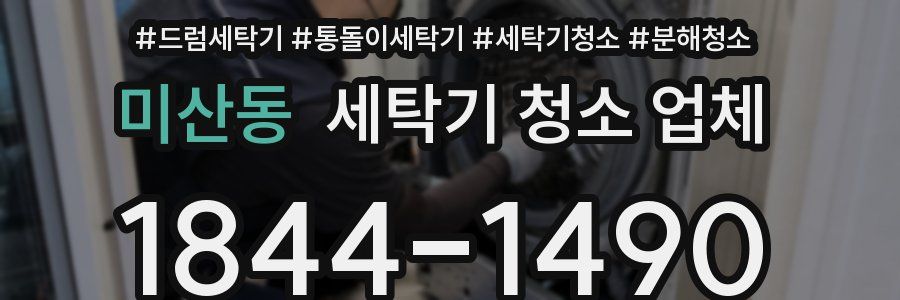 미산동 세탁기 청소 업체
