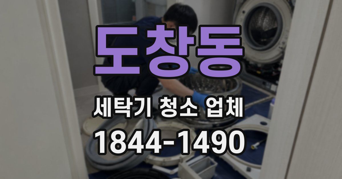도창동 세탁기 청소 업체