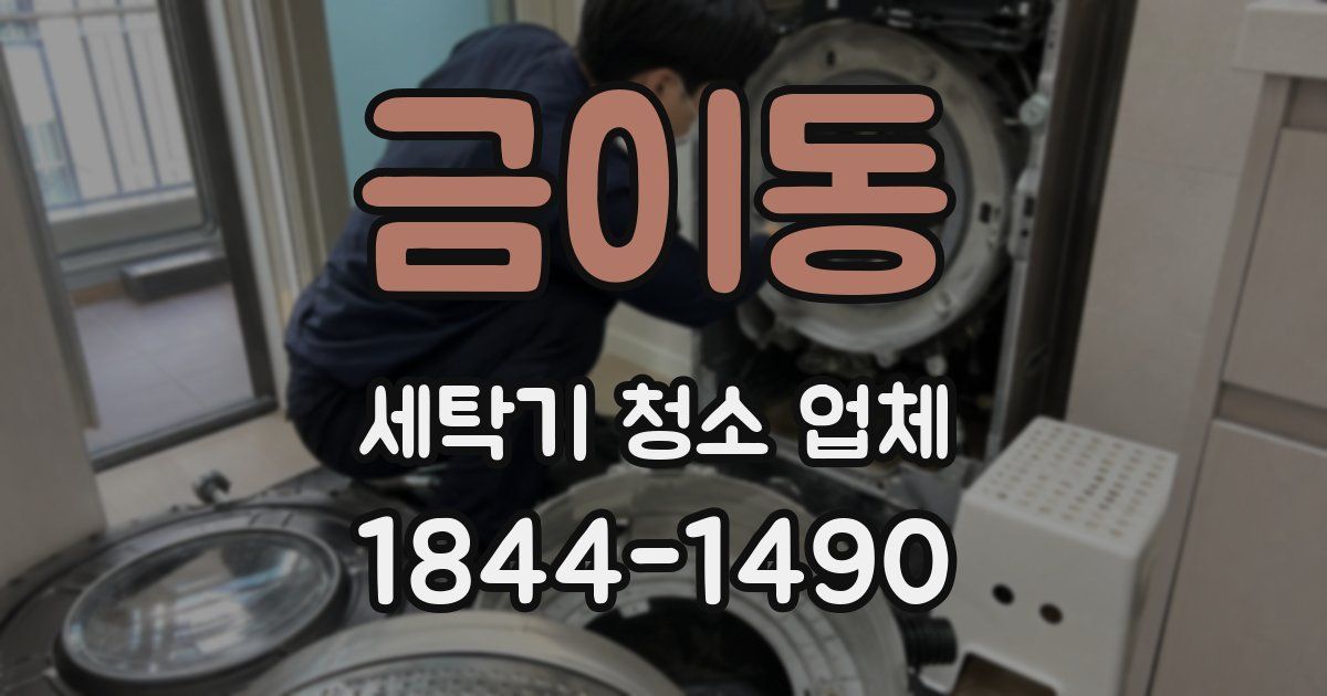 금이동 세탁기 청소 업체