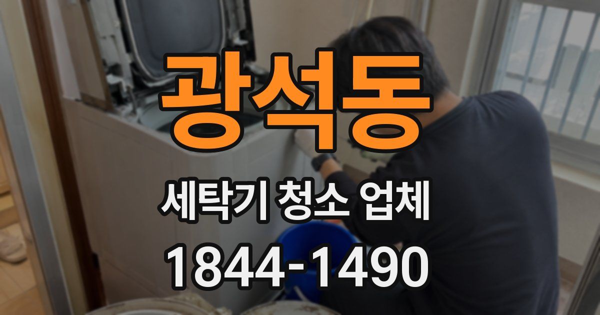 광석동 세탁기 청소 업체