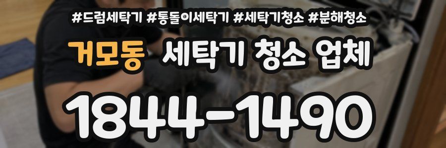 거모동 세탁기 청소 업체