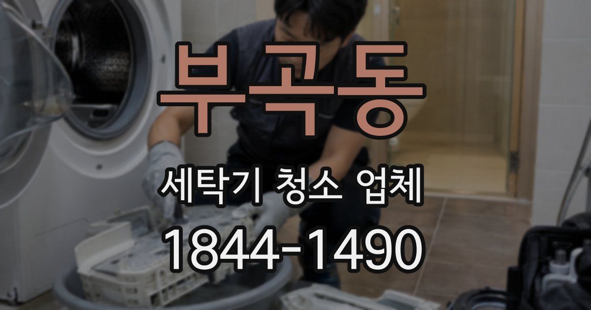 부곡동 세탁기 청소 업체