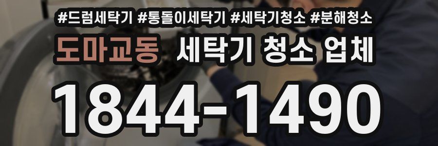 도마교동 세탁기 청소 업체