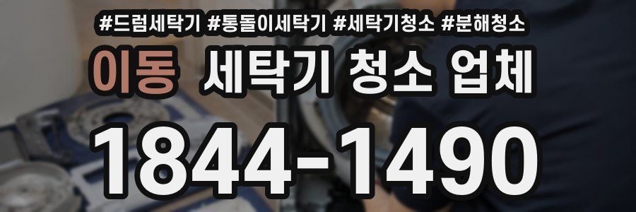 이동 세탁기 청소 업체