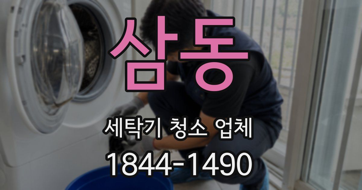 삼동 세탁기 청소 업체