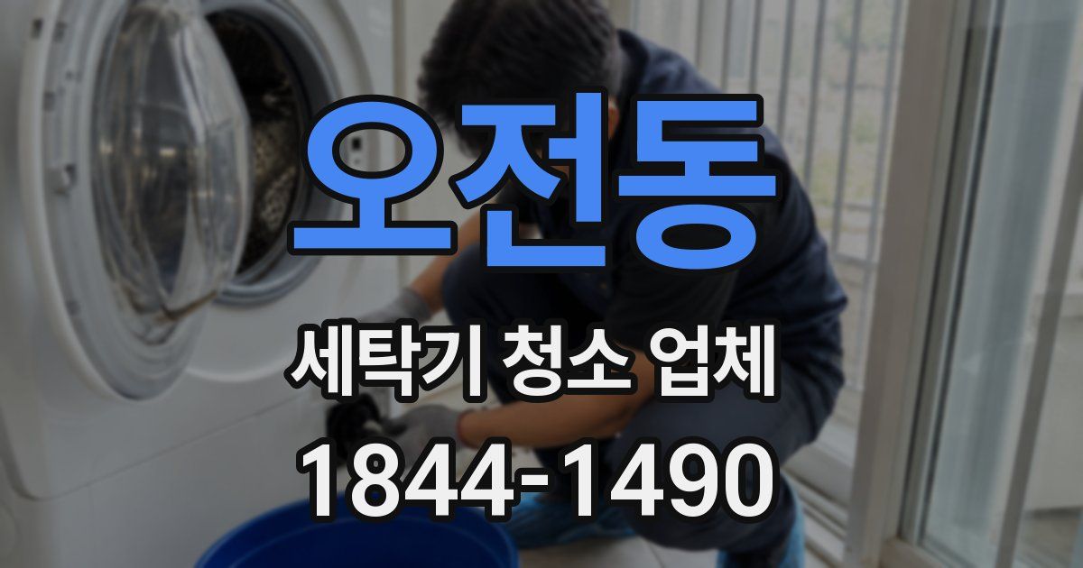 오전동 세탁기 청소 업체