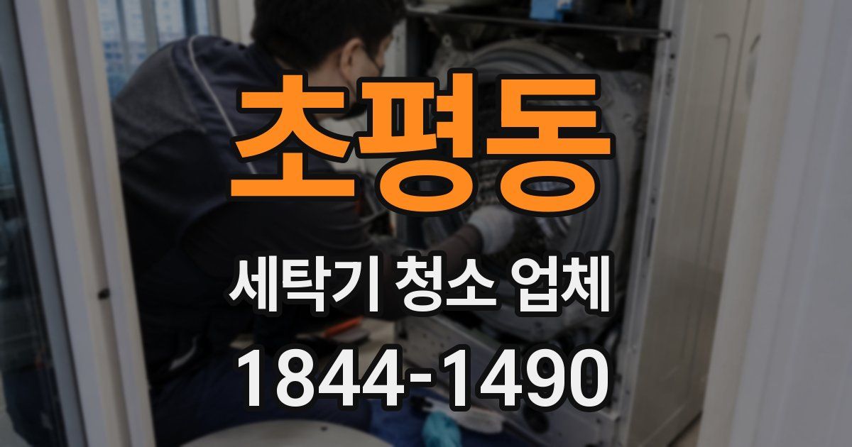 초평동 세탁기 청소 업체
