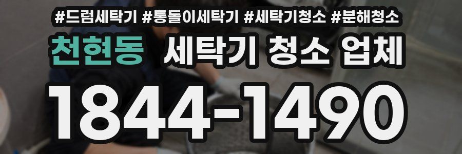 천현동 세탁기 청소 업체