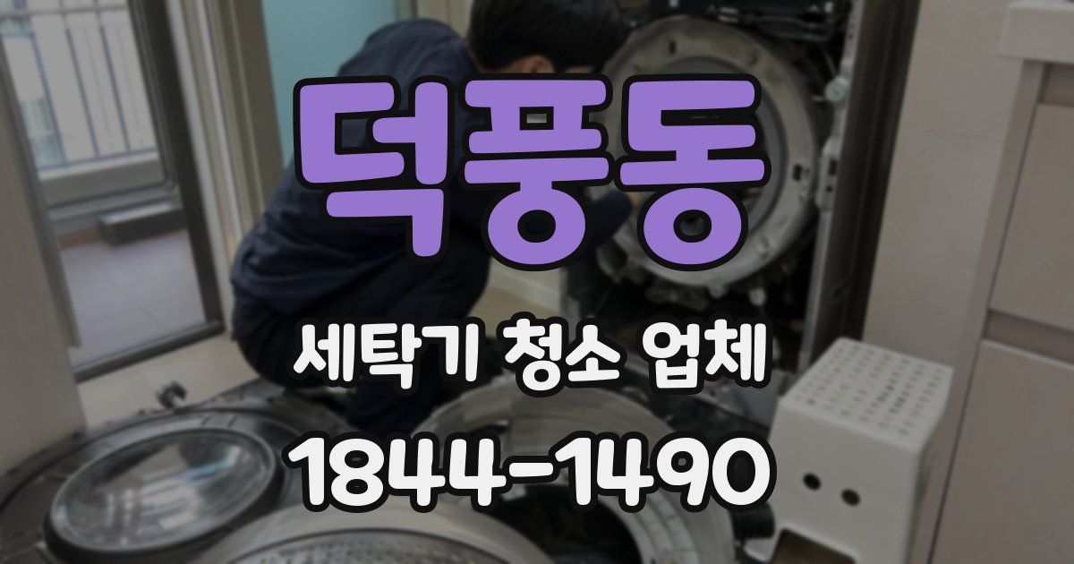덕풍동 세탁기 청소 업체