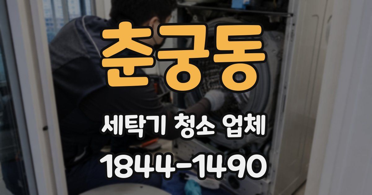 춘궁동 세탁기 청소 업체