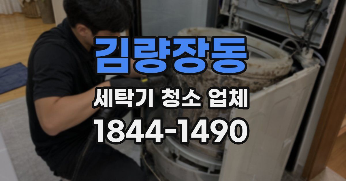 김량장동 세탁기 청소 업체