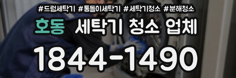 호동 세탁기 청소 업체