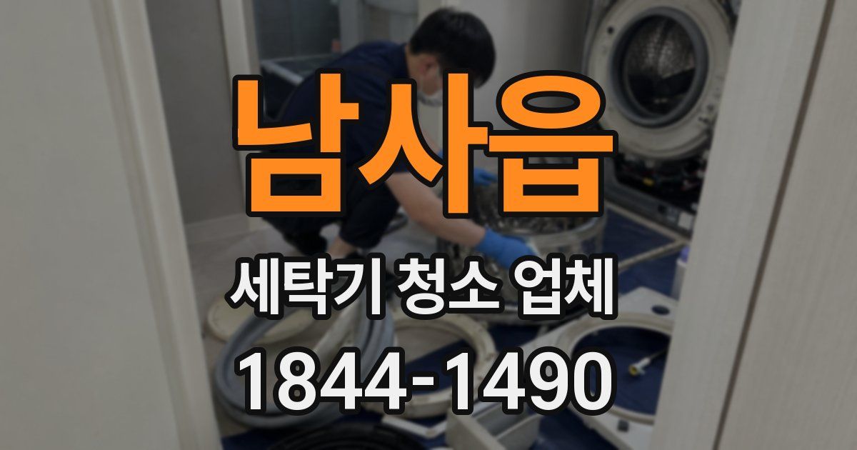 남사읍 세탁기 청소 업체
