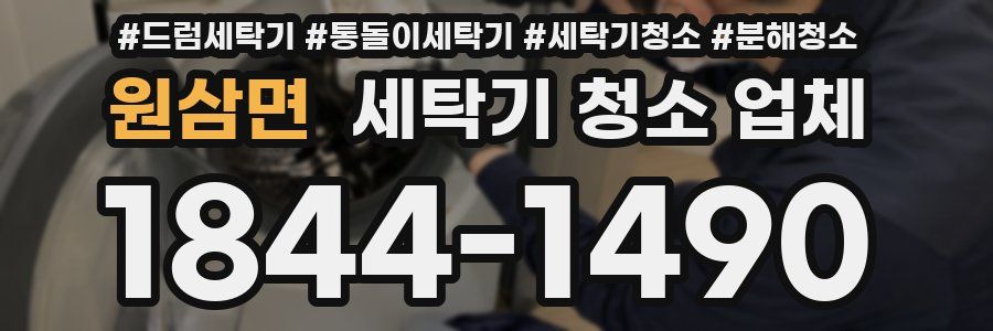 원삼면 세탁기 청소 업체