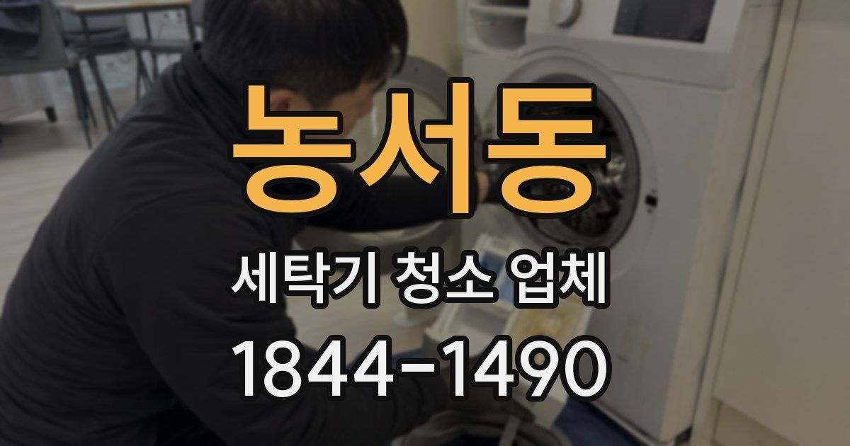 농서동 세탁기 청소 업체