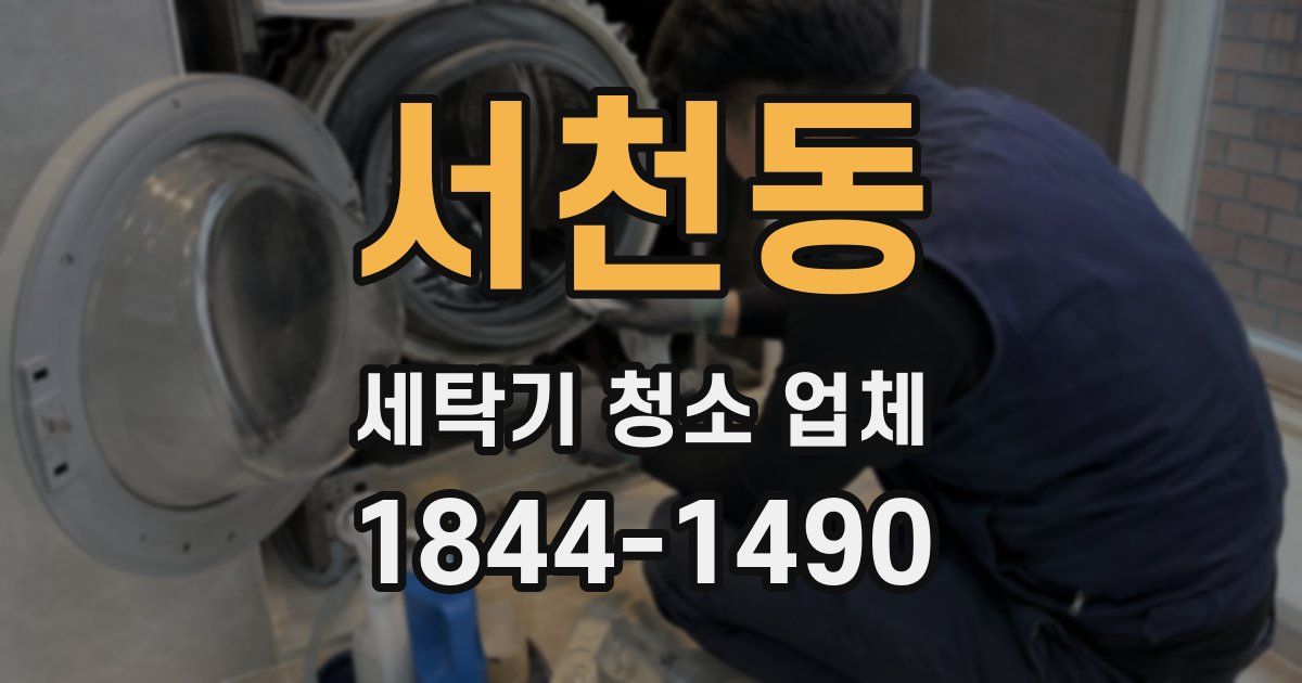 서천동 세탁기 청소 업체