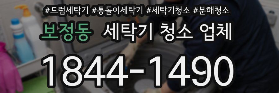 보정동 세탁기 청소 업체