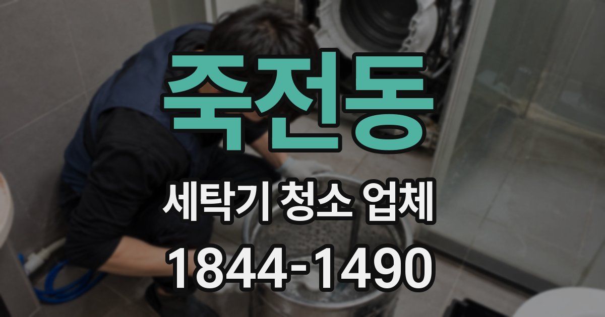 죽전동 세탁기 청소 업체