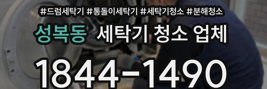 성복동 세탁기 청소 업체