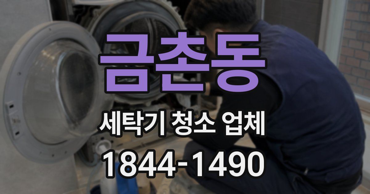금촌동 세탁기 청소 업체