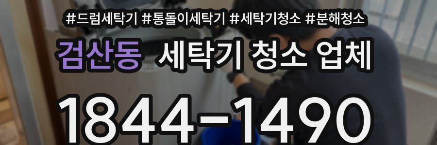 검산동 세탁기 청소 업체