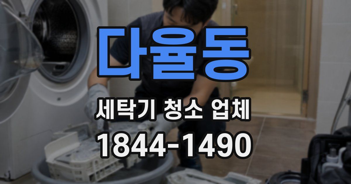 다율동 세탁기 청소 업체