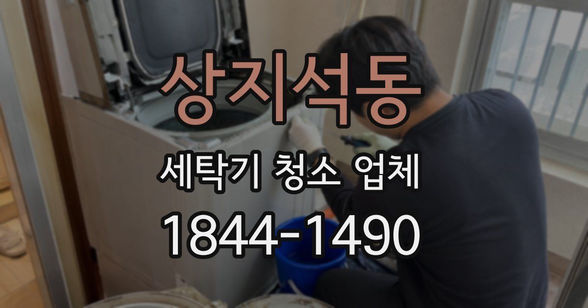 상지석동 세탁기 청소 업체