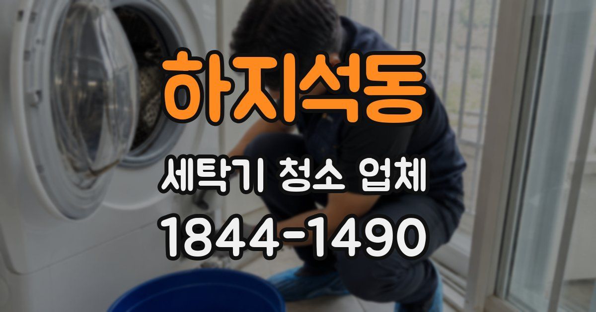 하지석동 세탁기 청소 업체