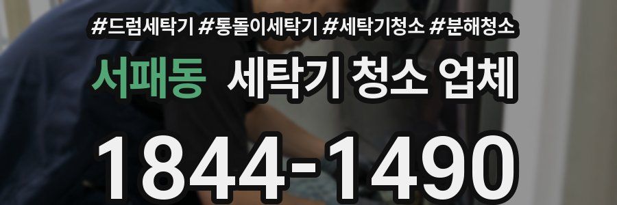 서패동 세탁기 청소 업체