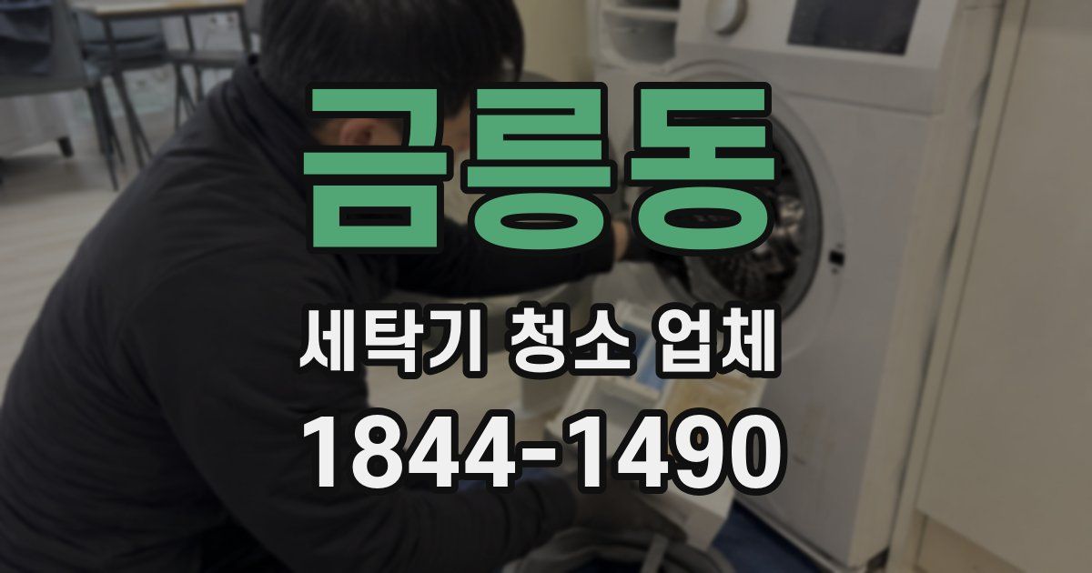 금릉동 세탁기 청소 업체