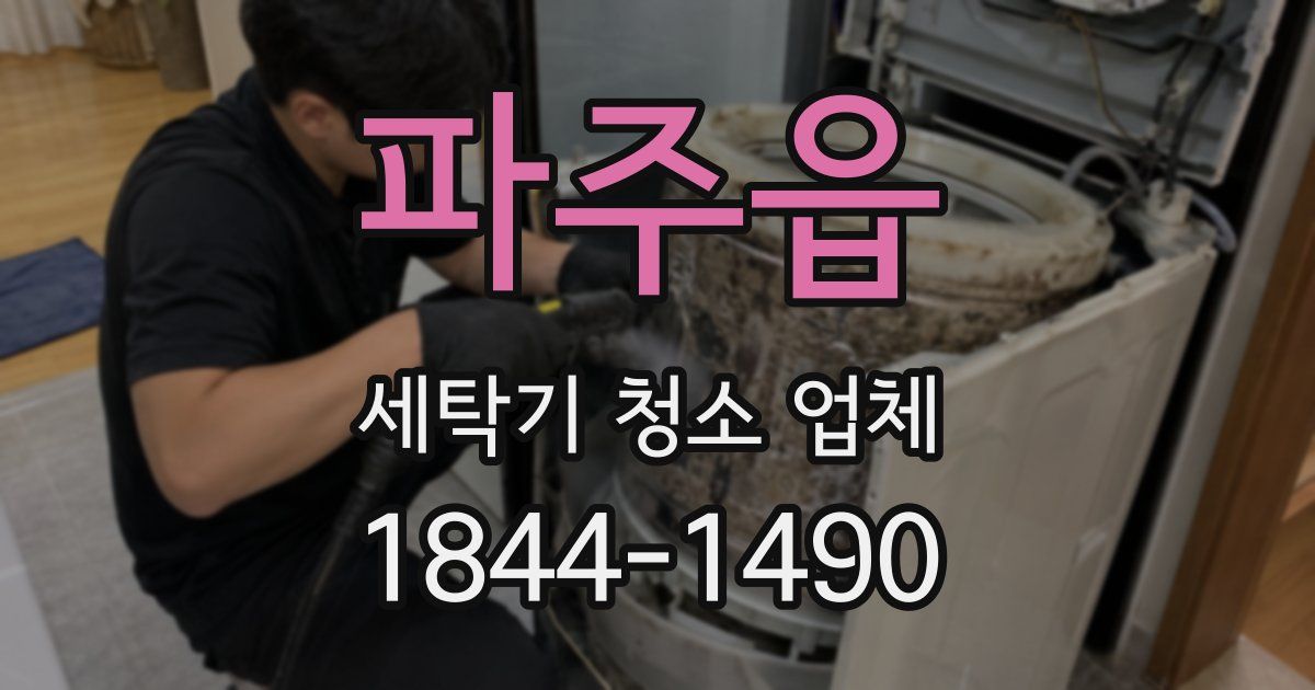 파주읍 세탁기 청소 업체