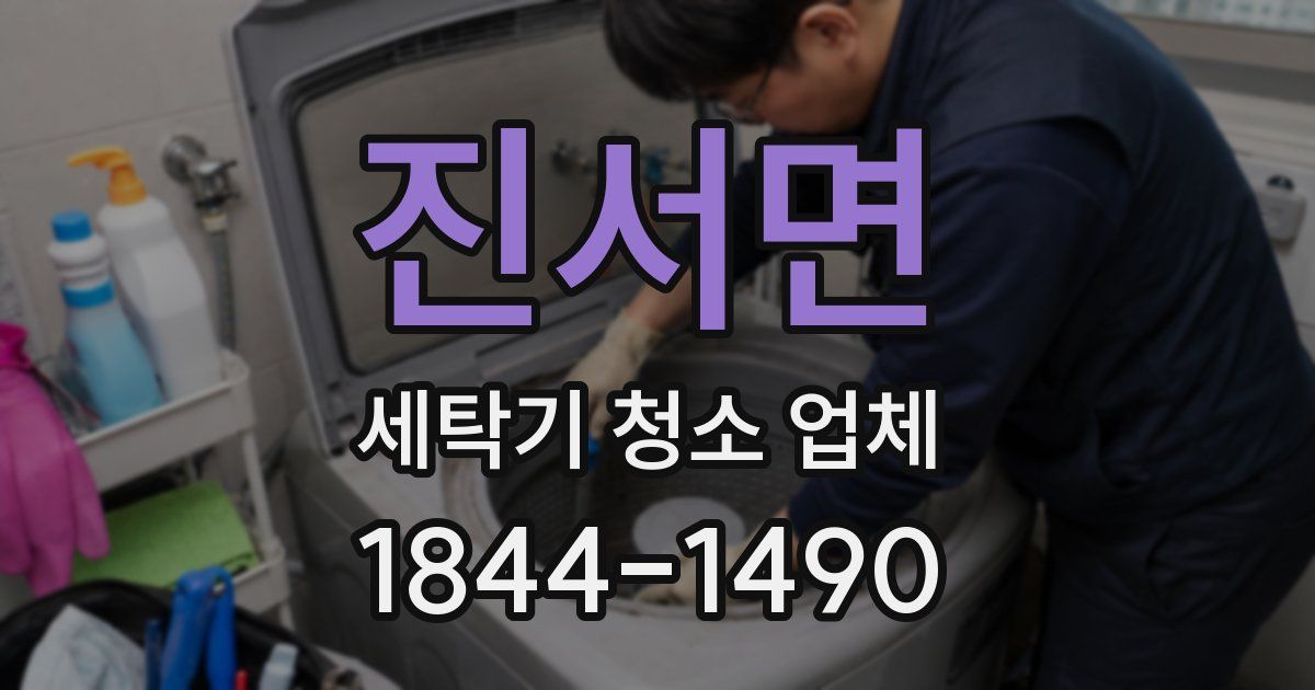 진서면 세탁기 청소 업체