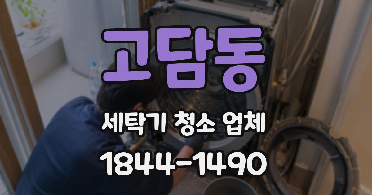 고담동 세탁기 청소 업체