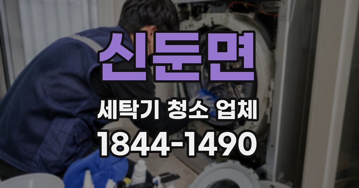 신둔면 세탁기 청소 업체