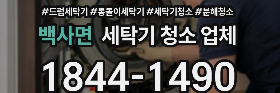 백사면 세탁기 청소 업체