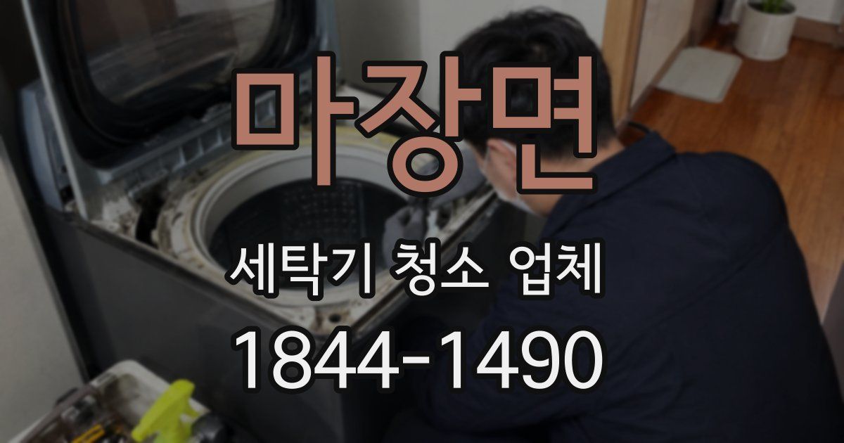 마장면 세탁기 청소 업체