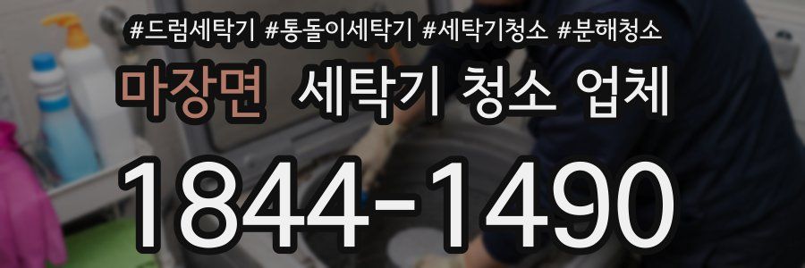 마장면 세탁기 청소 업체