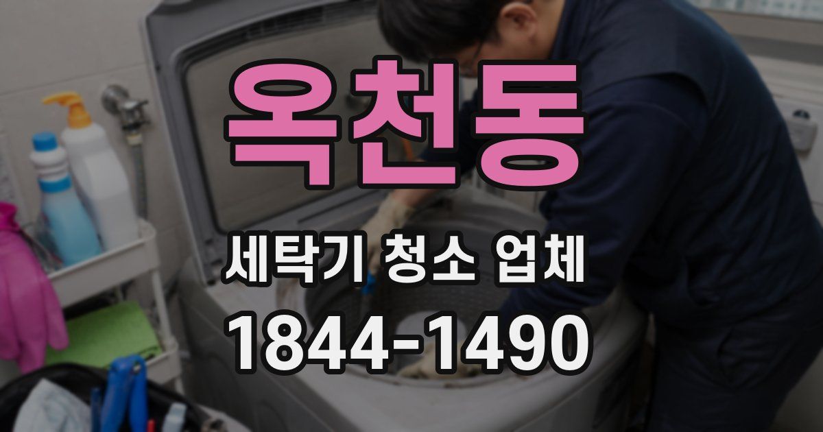 옥천동 세탁기 청소 업체