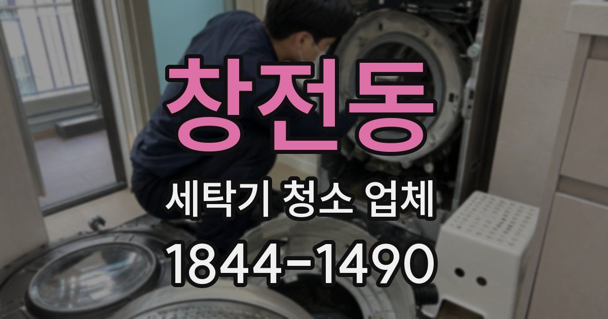 창전동 세탁기 청소 업체
