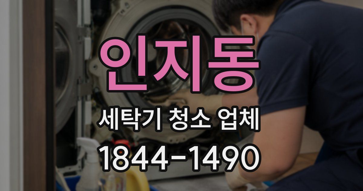 인지동 세탁기 청소 업체
