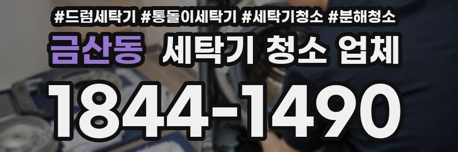 금산동 세탁기 청소 업체