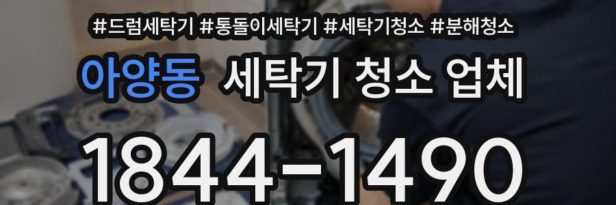 아양동 세탁기 청소 업체