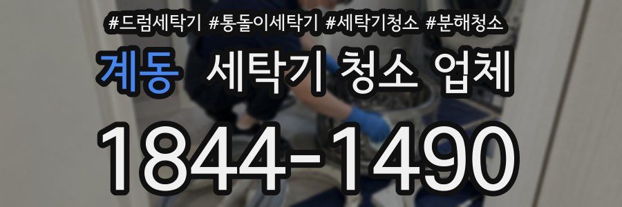 계동 세탁기 청소 업체