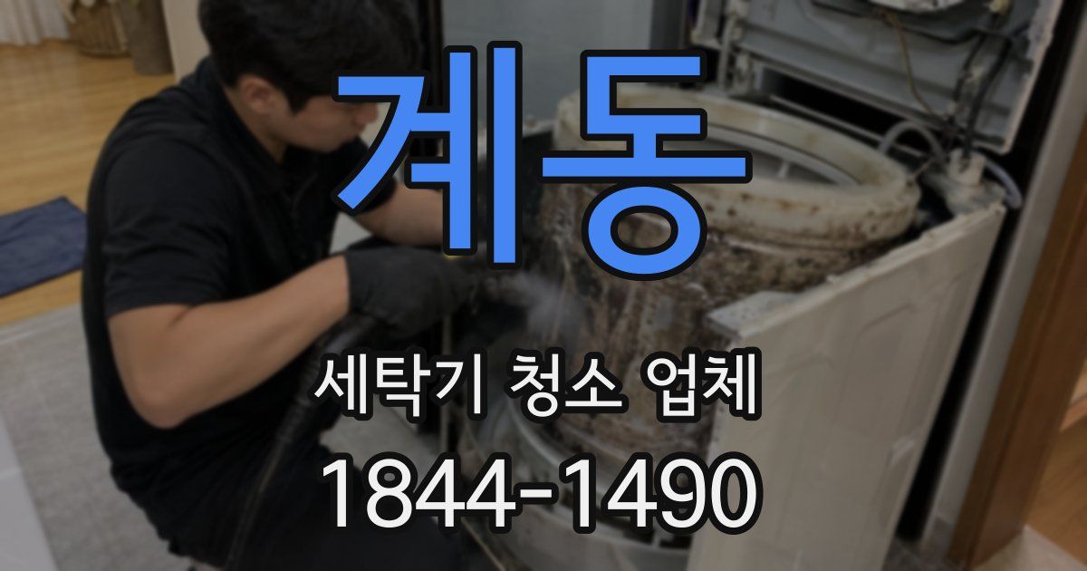 계동 세탁기 청소 업체
